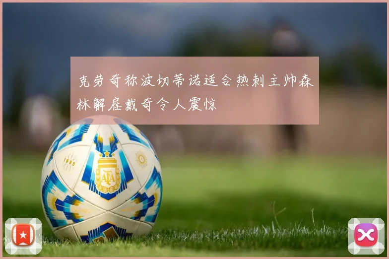 克劳奇称波切蒂诺适合热刺主帅森林解雇戴奇令人震惊